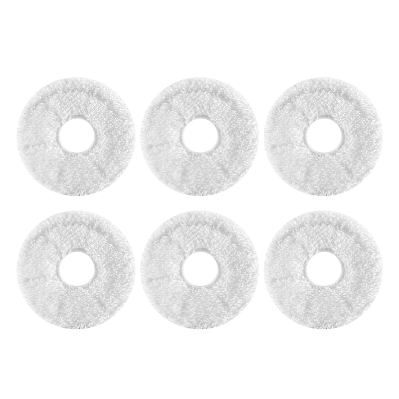 Acessórios de substituição para Ecovacs Deebot, Twisted Mop Cloth, Aspirador Peças, X1, Omni Turbo, 6pcs