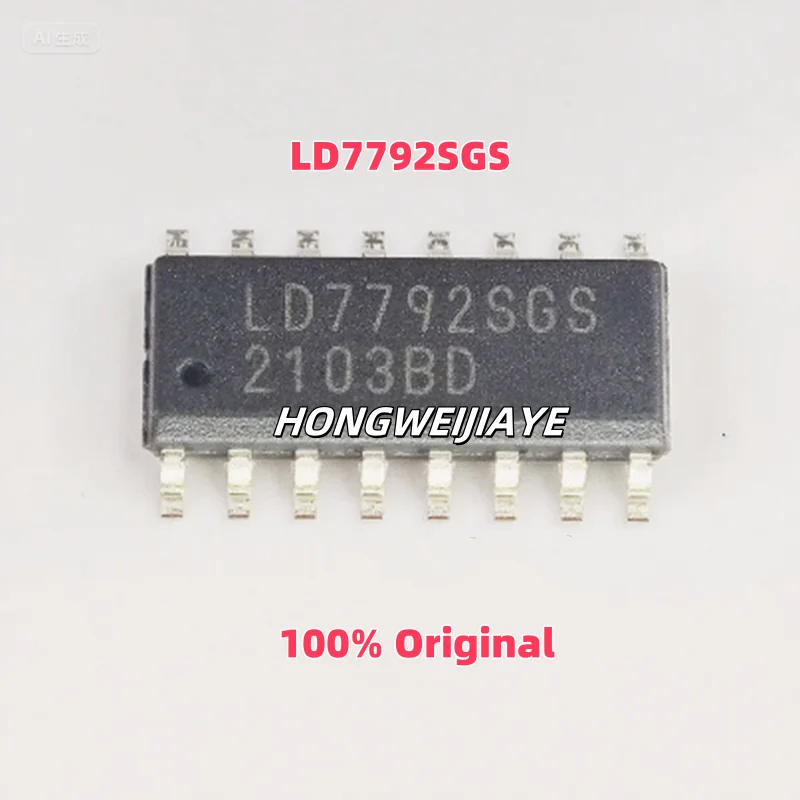 5PCS 100% New LD7792SGS LD7792NGS1 SOP-16 Brand New Original Chips ic