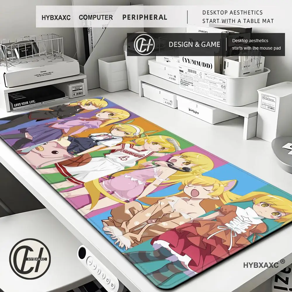

1pc Animation Shinobu Oshino Monogatari Series Mouse Mat Desk Mat With Pad Gaming Accessories Prime Gaming XXL Keyboard Pad