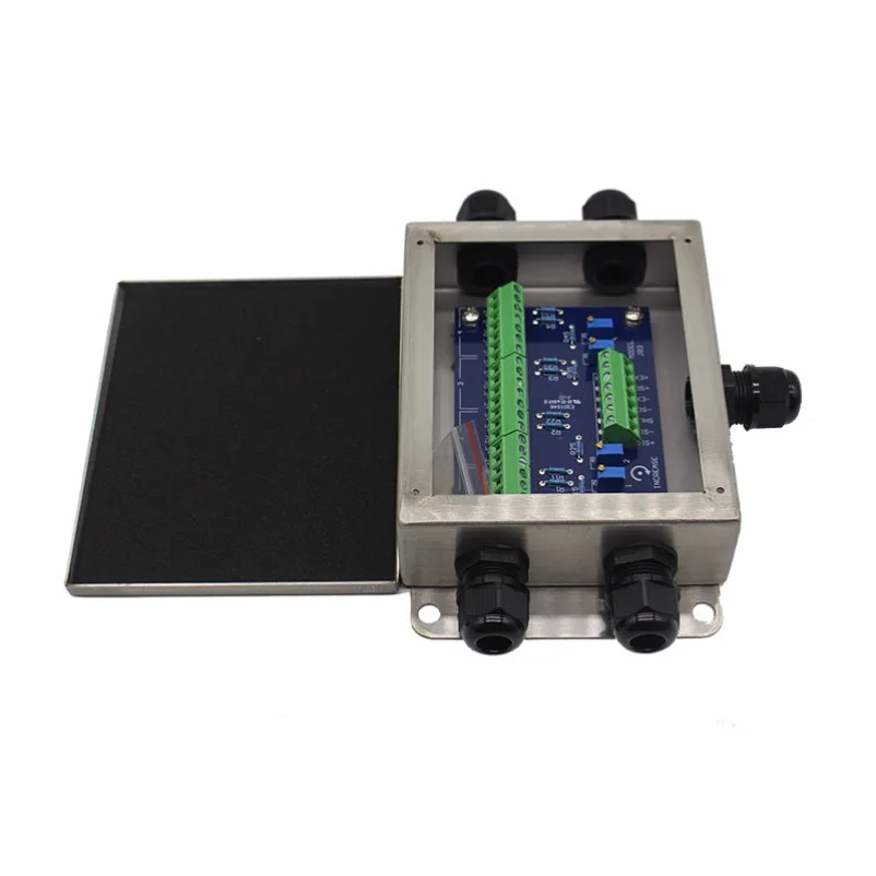 JBOX-4PSS JB-SS Stainless Steel Weighing Load Cell Junction Box 4 Channels for Connecting 4 Weight Sensors