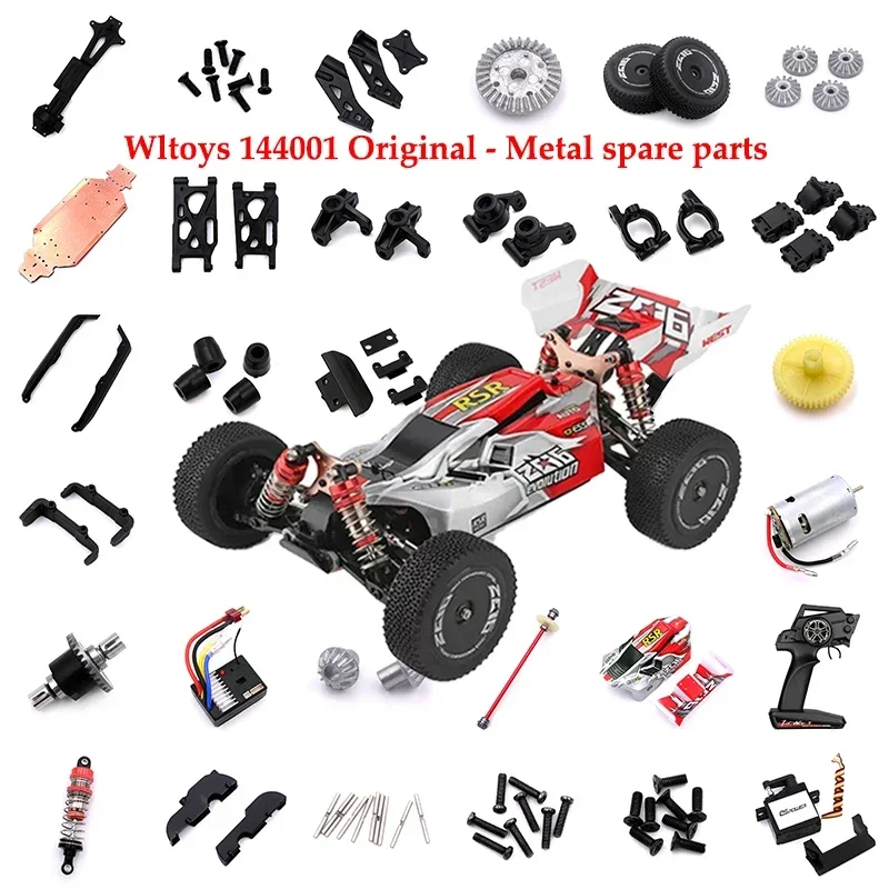 

WLtoys 144001 144010 124016 124017 124018 124019 RC Car Original Spare Parts Cardan Shaft Dog Bone Rear Axle Car Accessories