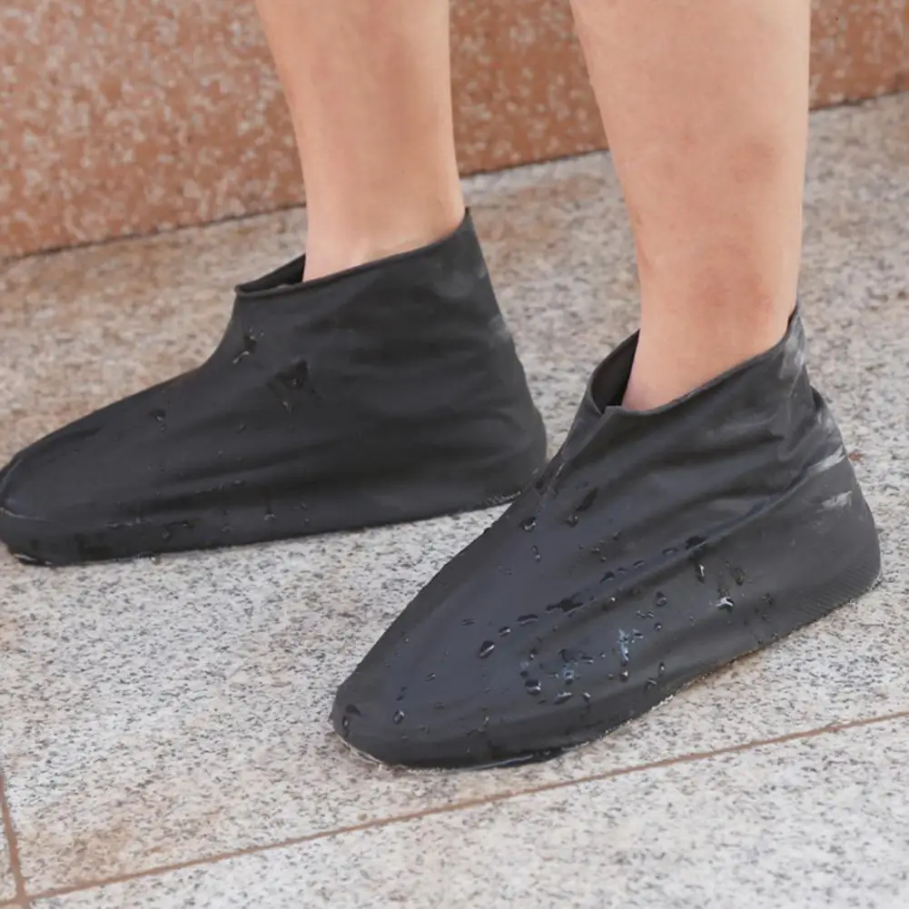 Rain Boots Covers Waterproof Rain Boot Covers Non Slip Latex Shoe Protectors Foldable Elastic Footwear Covers for Hiking Camping