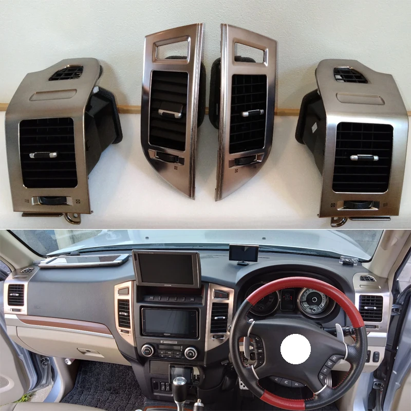 For Mitsubishi Pajero Montero V87 V93 V95 V97 V98 2007-2022 Internal Air Vent Outlet Instrument Panel Board A/C Air Conditioner