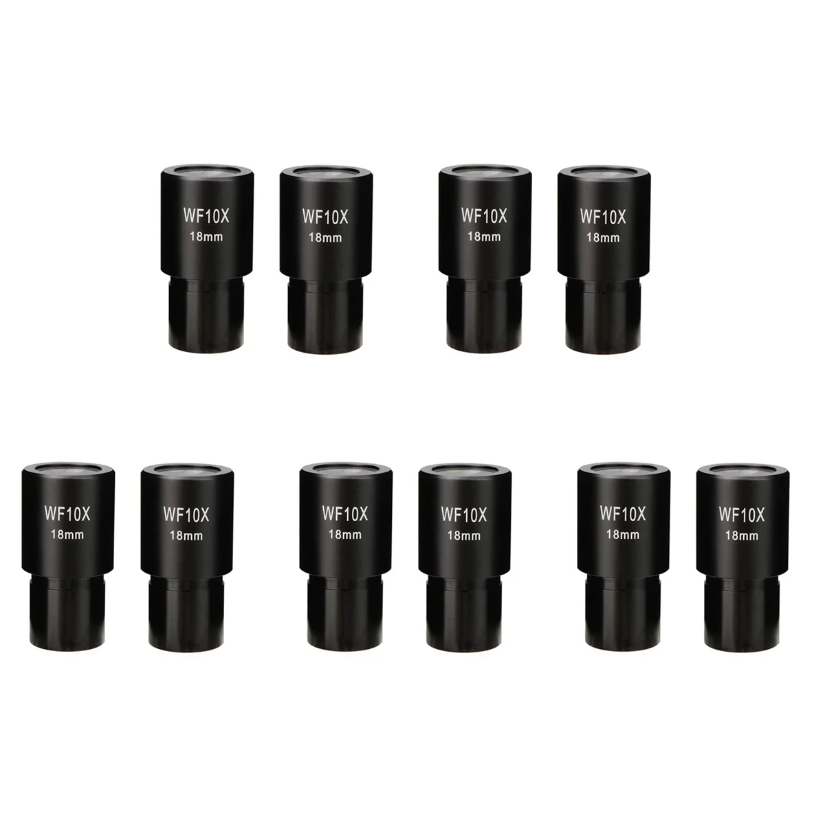 

10 PCS WF10X Widefield Eyepiece Biological Microscope Optical Lens Eyepiece Wide Angle 23.2mm Mounting Size