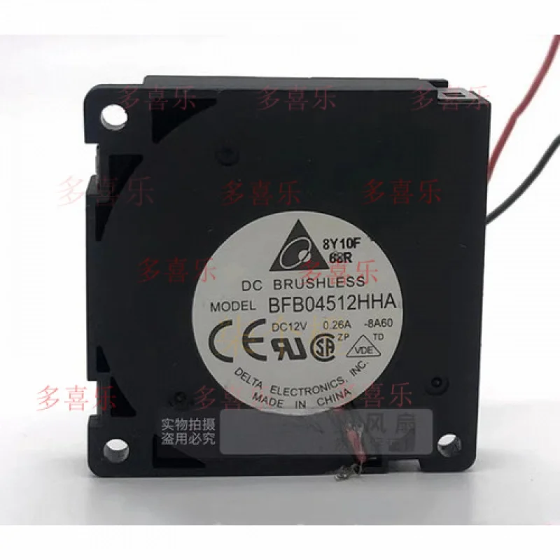 WW  FOR  Delta BFB04512HHA 4510 DC12V 0.26A 4.5CM 2-Wire Turbo Cooling Fan