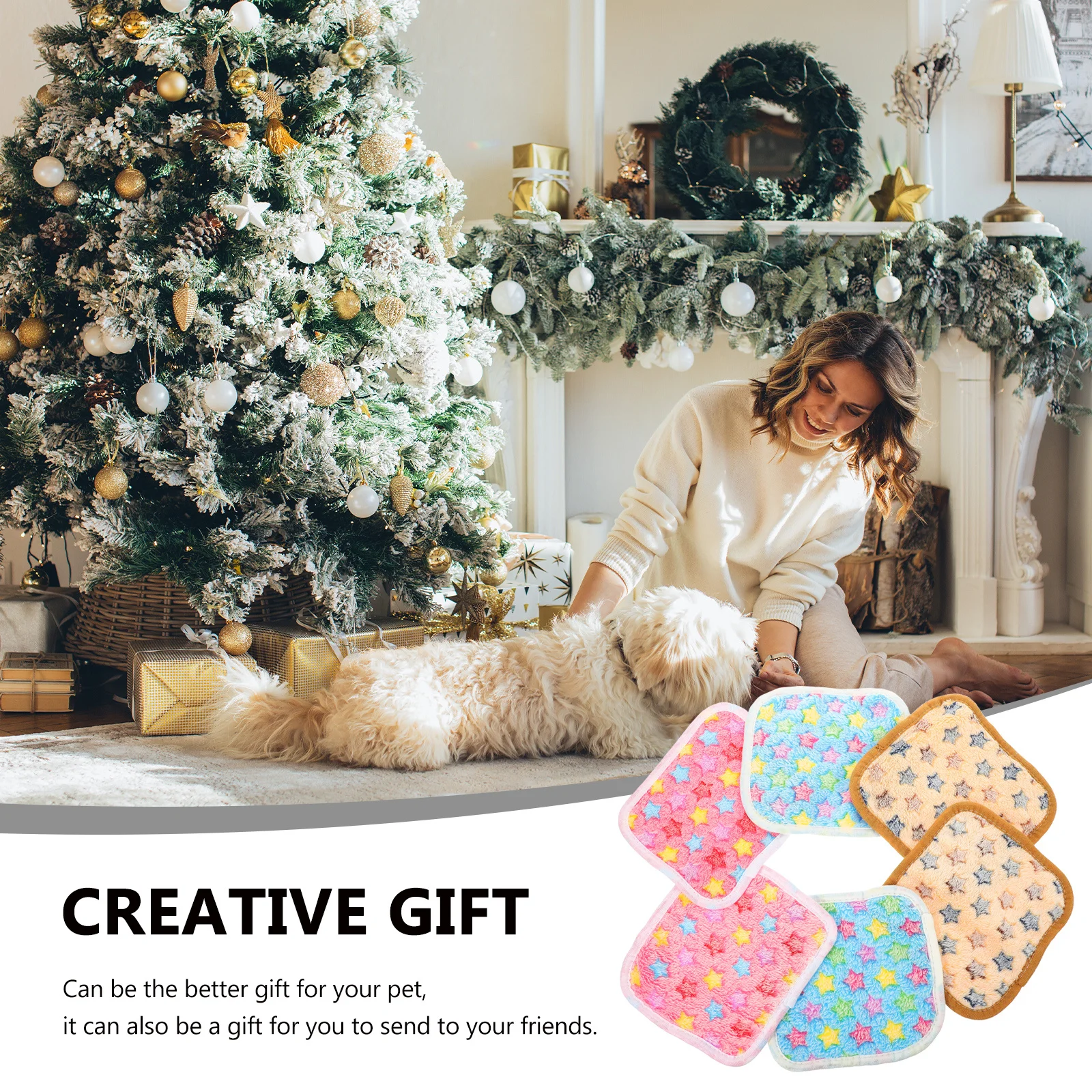 

6Pcs Pet Blanket for Small Animals Warm Coral Fleece Hamster Mat Bed Indoor Outdoor Use Guinea Pig Hedgehog Rat Ferret Squirrel