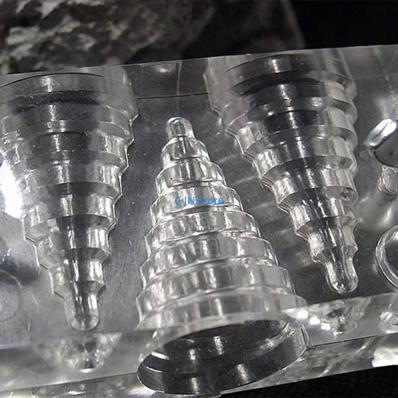 مخروطات البورات البلاستيكية الشفافة مع 6 ثقوب مصنوعة يدويًا تراجعًا يدويًا عطر صافٍ صافٍ لصنع الحرف اليدوية