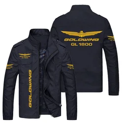 Spring and Autumn New Men's GOLDWING GL1800 Motorcycle Logo Jacket Men's Casual Fashion Sports Jacket