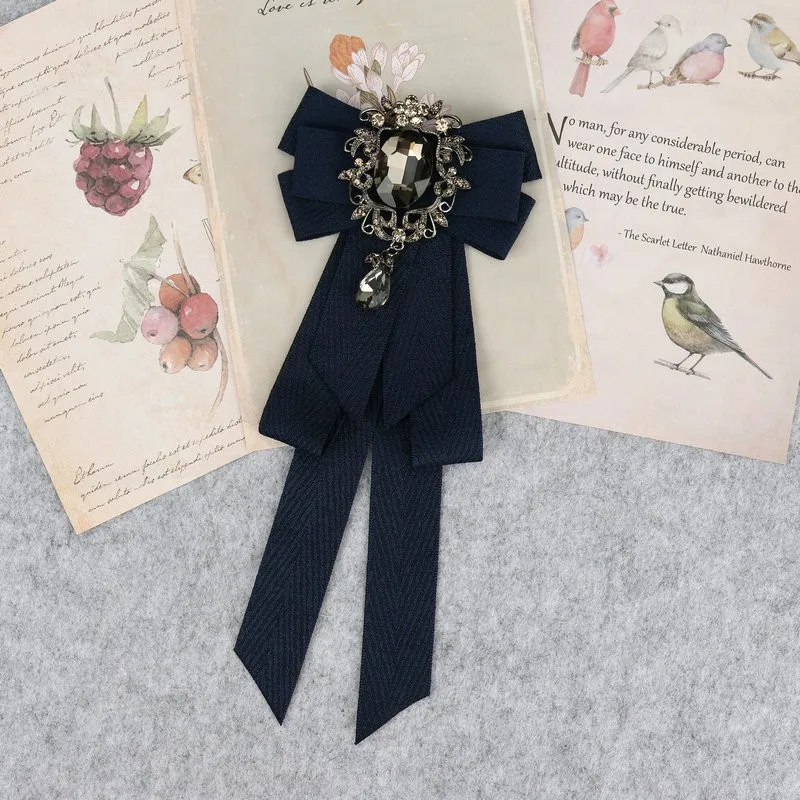 Hand Made Jungen Klassische Bowties Krawatte Band Strass Corsage Bowtie Krawatte Geschenke für Männer Hochzeit Formale Kleid Zubehör – Detail 27