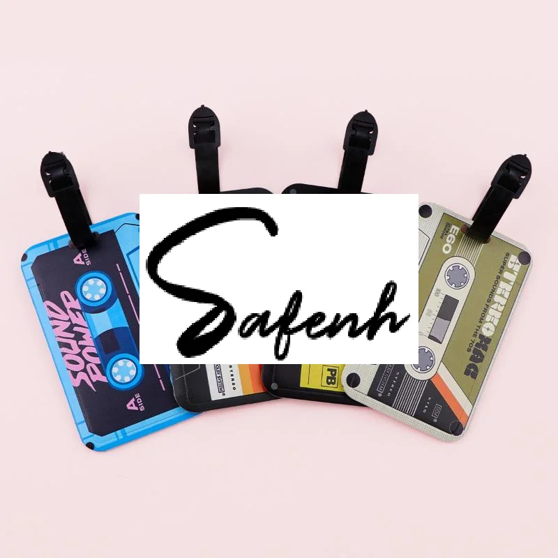 

1 шт. Модный винтажный яркий пластиковый багажный бирка-держатель для идентификационной карты с защитой от потери, аксессуар для чемодана/рюкзака