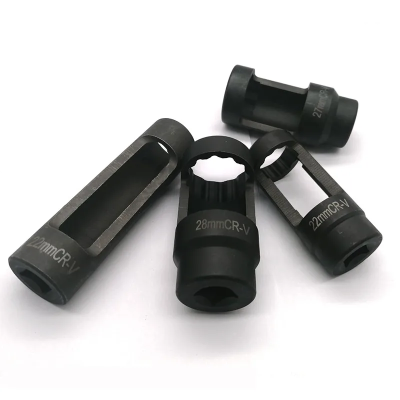 4PCS 1/2 Drive Oxygen Sensor Socket Fits All Vehicle O2 Removal And Installation Universal Puller and Removal Tool