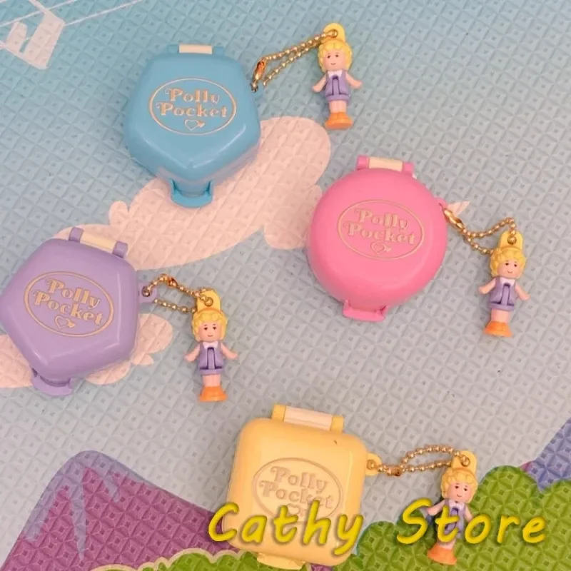 Auf Lager Polly Pocket Treasure Box Charm Nachdruck Action Figur Modell Nette Pendent Desktop Decoratoion Sammlung Spielzeug Geschenk