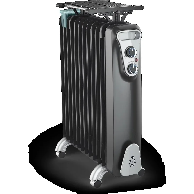 Airo Free Standing Oil Filled Radiator  9Fins Overheat Protection  Home Heater