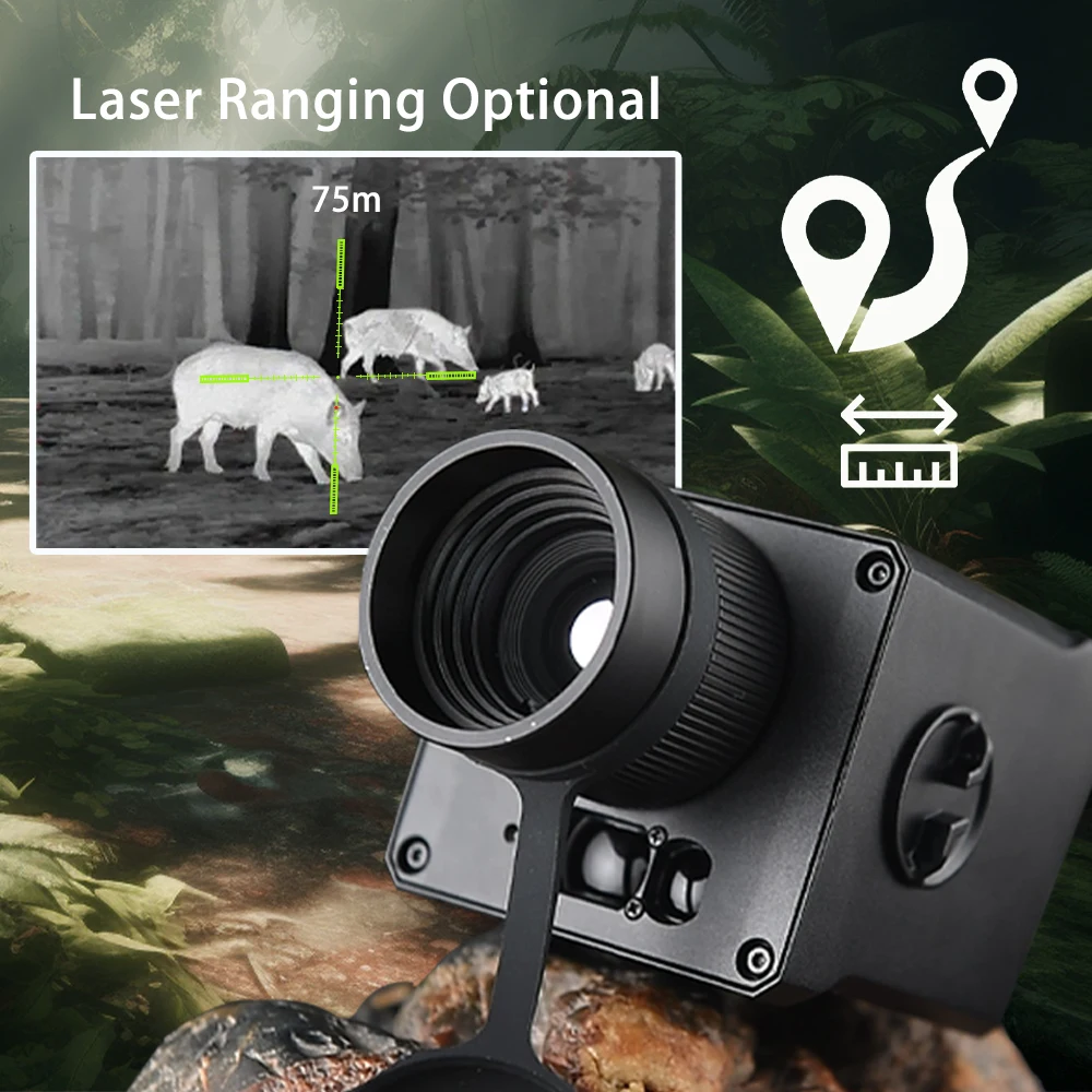 

ZIYOUHU MLT219S Thermal Imaging With Ranging HD Camera Mini Thermal Imaging Monocular Night Vision Camera Hunting Accessories