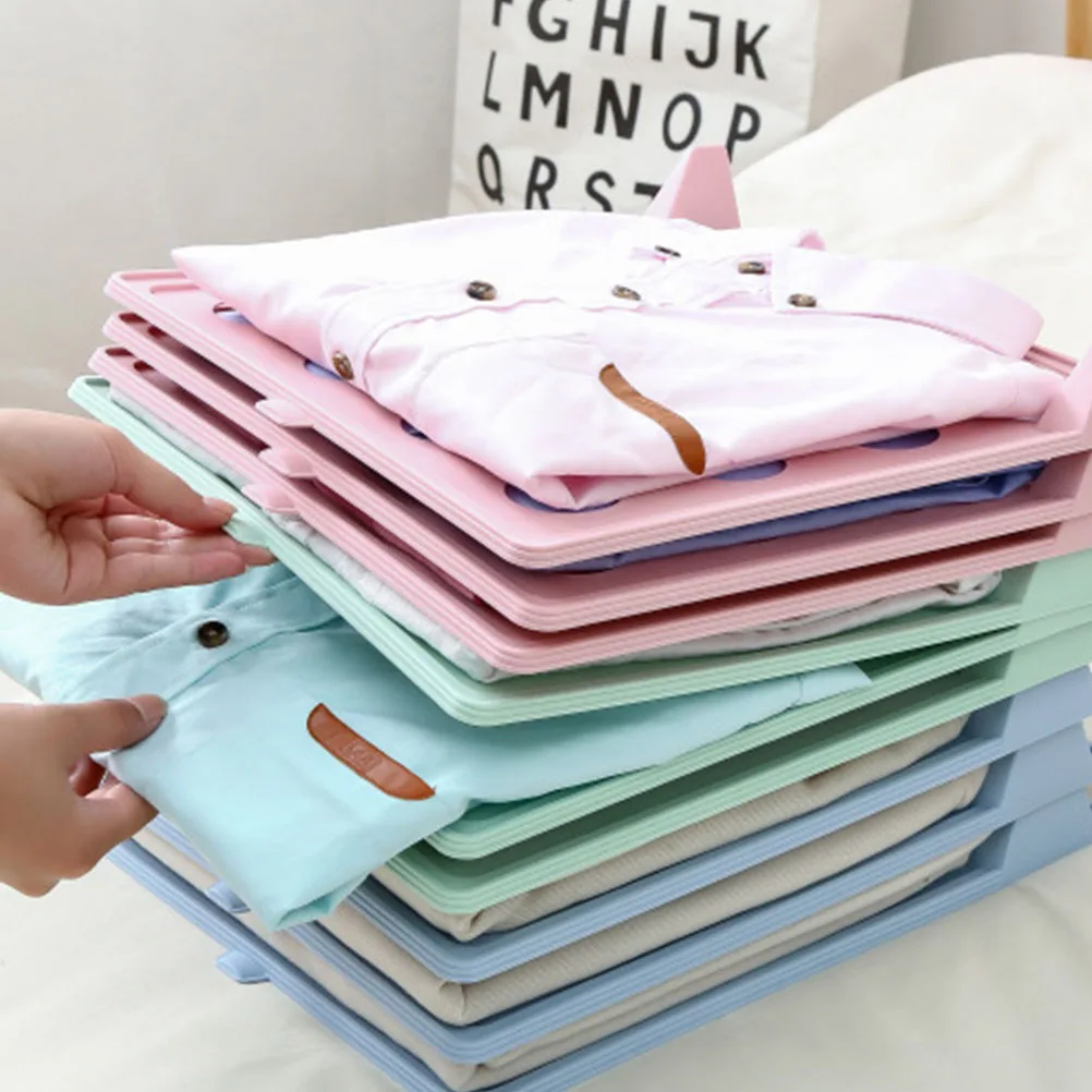 

3pcs Clothes Folding Board Anti wrinkle Stacking T shirt Pants ganizer Garment Storage Household Tool Efficient Fold Space