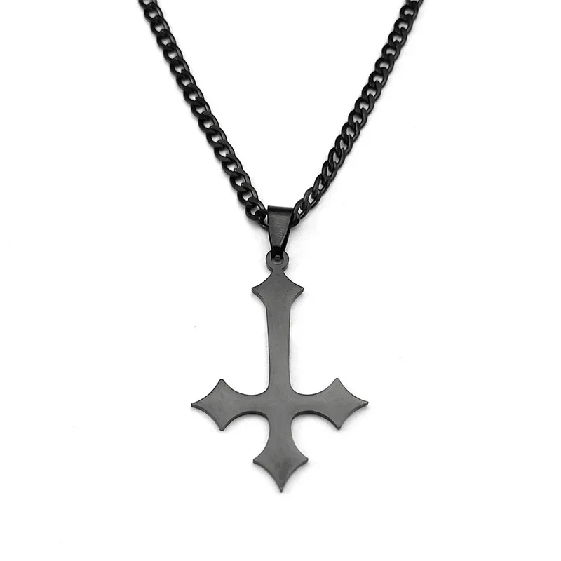 Outdoor EDC Stainless Steel Multifunction Cross Necklace Pendant Tool