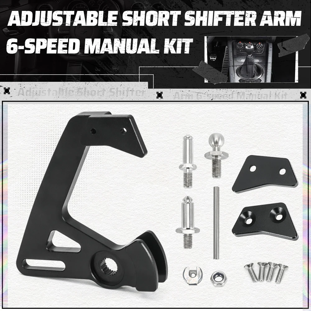 Cars Accessories Adjustable Short Shifter Arm 6-speed Manual Kit for Audi A3 S3 8V 8P for Audi TT 8J 8N 8S for VW Golf