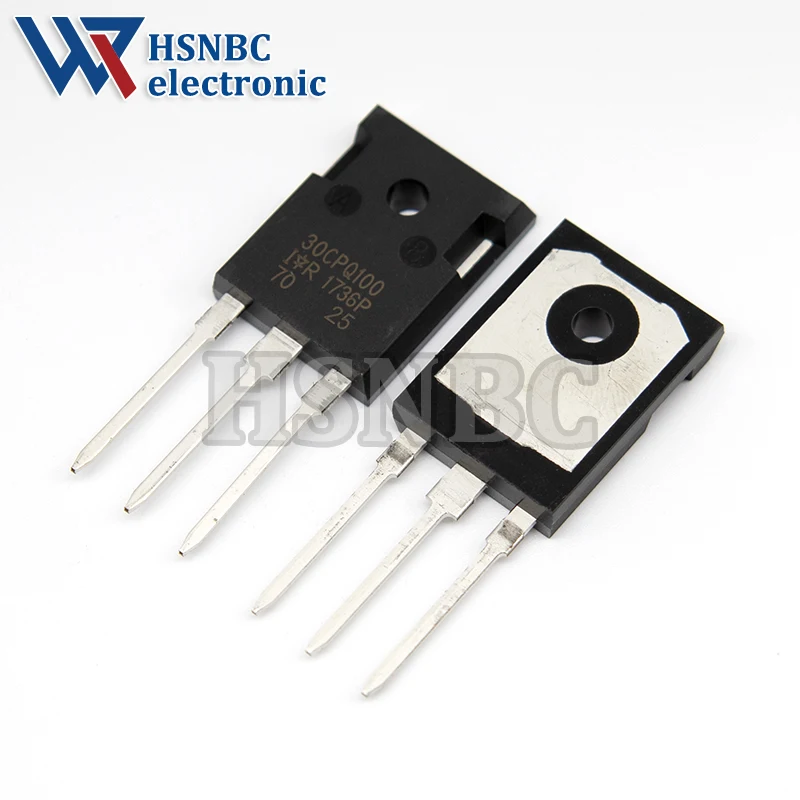 10PCS 30CPQ100 30CPQ100PBF TO-247 30A 100V Schottky Rectifier Diode 100% New Original