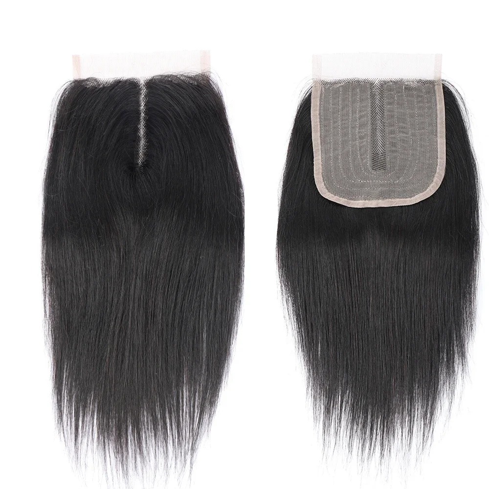 Berry Straight Human Hair Closure 4x4 Lace Closure Pre Plucked Virgin Hair Hand and Machine Made with Baby Hair Only Closure