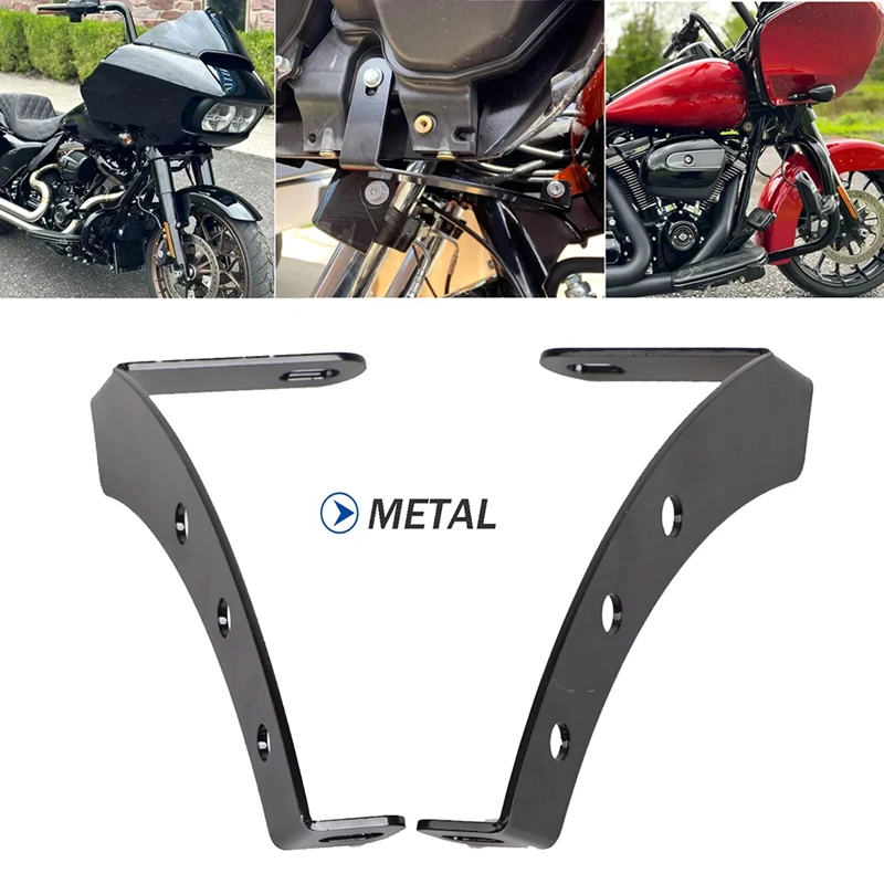 Zwarte kuipsteun montagebeugel voor 15-23 Road Glide FLTRU FLTRXS