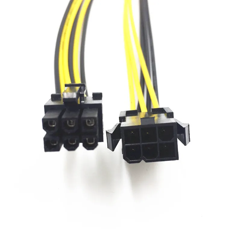 PCIE 6Pin To 6Pin Power Supply Cable Graphics Card Power Extension Cable 6 Pin Connector Male To Female Power Adapter for Mining