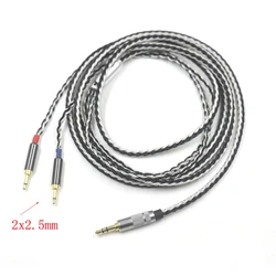 16 Cores Silver Plated Headphone Cable 2x 2.5mm Plug For Sonus Faber PRYMA Sivga Oriole SV021 1MORE H1707 Monolith M1060C