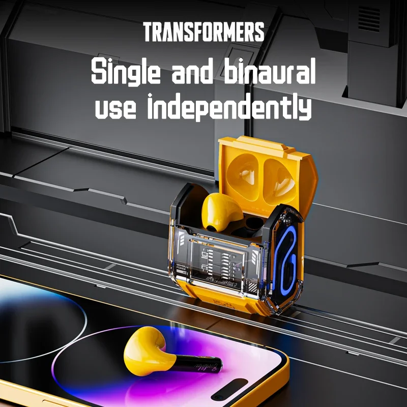 Transformers MG-C03 TWS Bluetooth V5.3 Earphones Comfortable To Wear HIFI Stereo Low Latency Music Gaming Dual Mode Headset