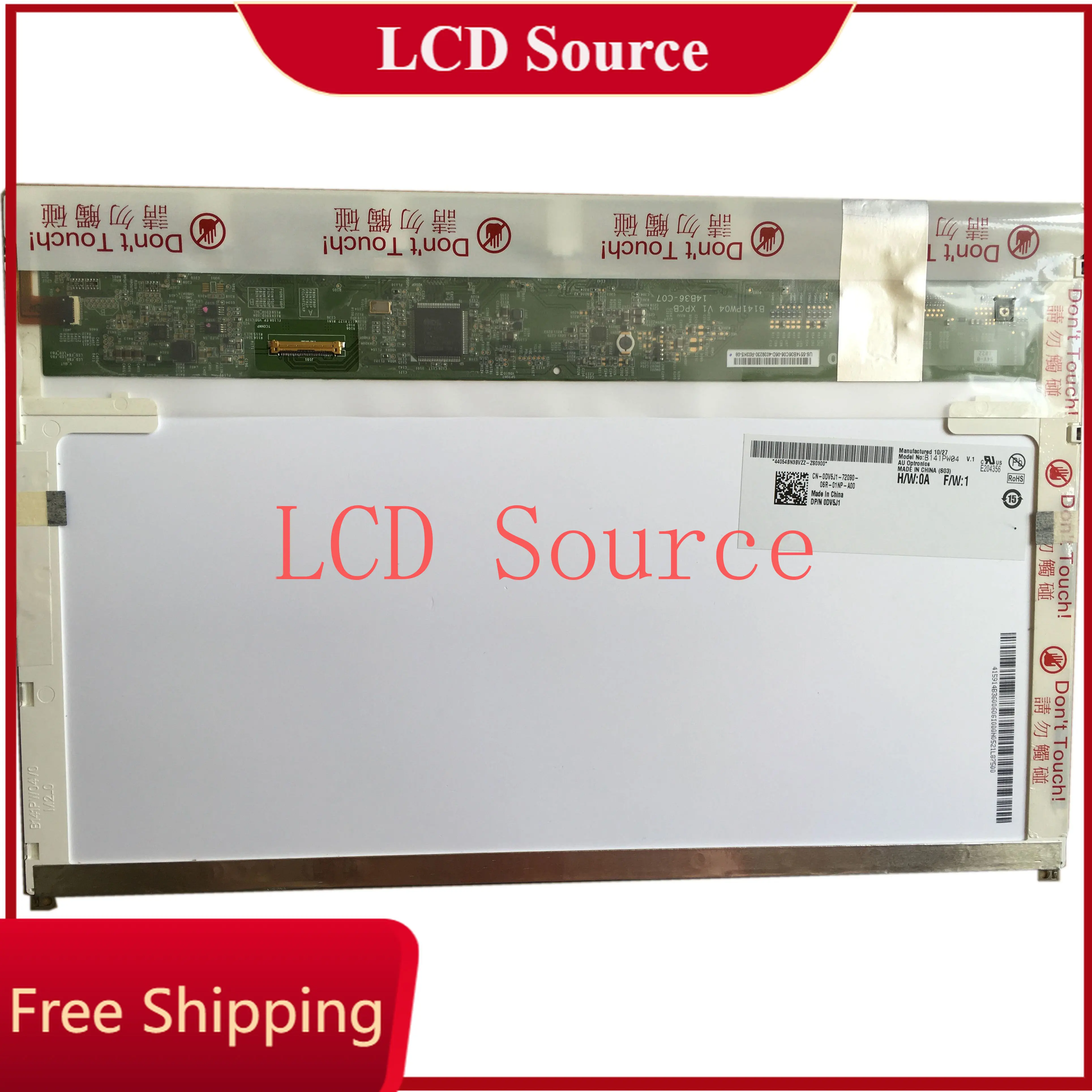 B141PW04 V.1 V1 fit LP141WP2 TPA1 LTN141BT10 001 LCD SCREEN LED Screen For DELL E6410 E5410 Laptop NEW 30 PIN EDP