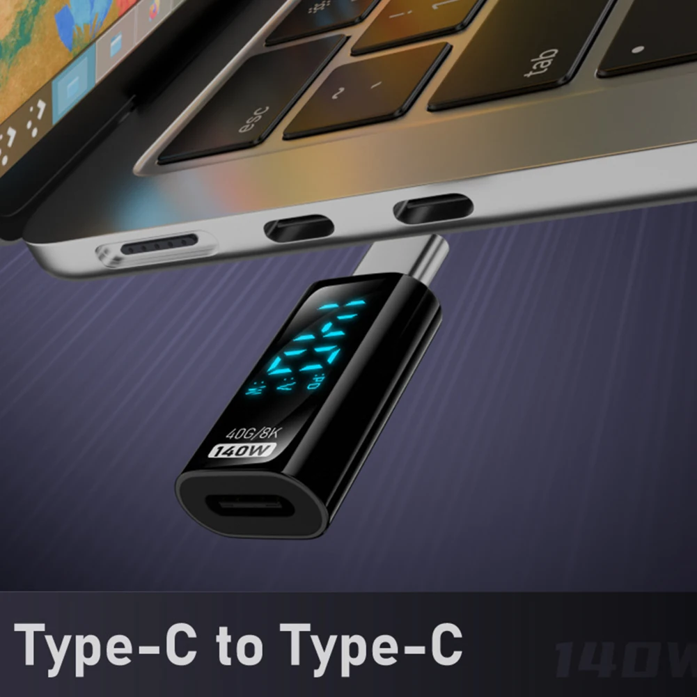 USB C Adapter Connector PD 140W Digital Display Power Charger 40Gbps Fast Data Transfer For Tablet Smart Phones
