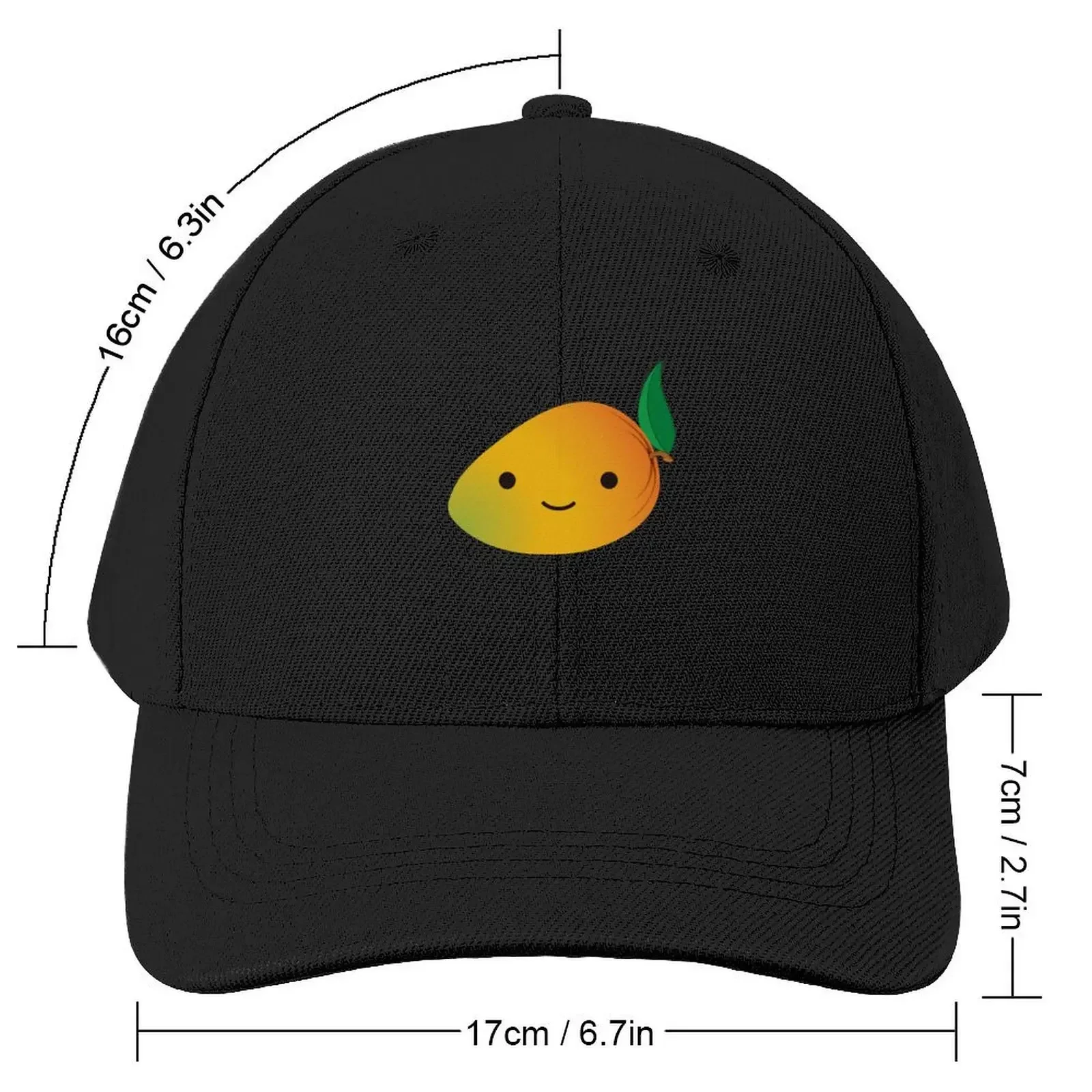 Cute Kawaii Mango Baseball Cap Streetwear Gentleman Hat birthday Snapback Cap Caps Male Women's