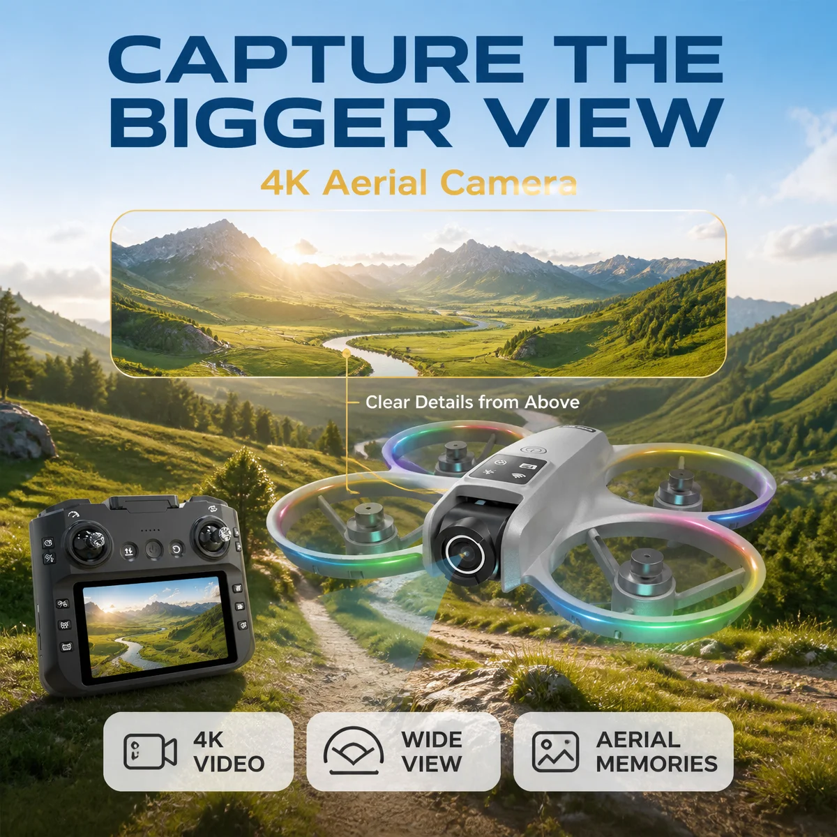 Dron GPS K200 con pantalla de  - Drone Gimbal reseña y precio