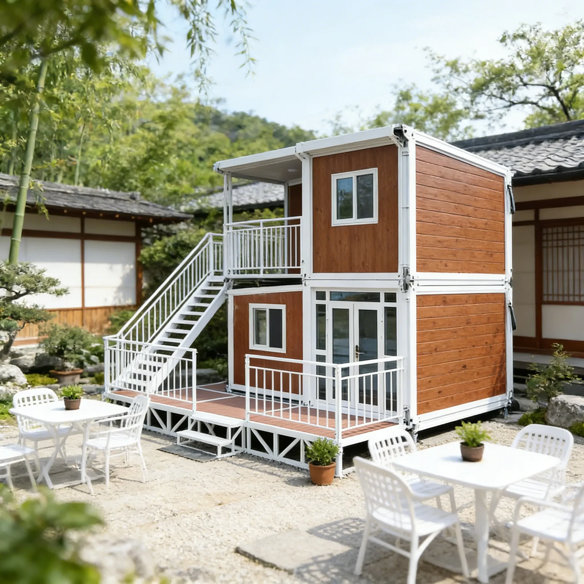 wholesale Luxury Expandable Folding House Prefabricated Container Home Quick Deploy Modular Villa