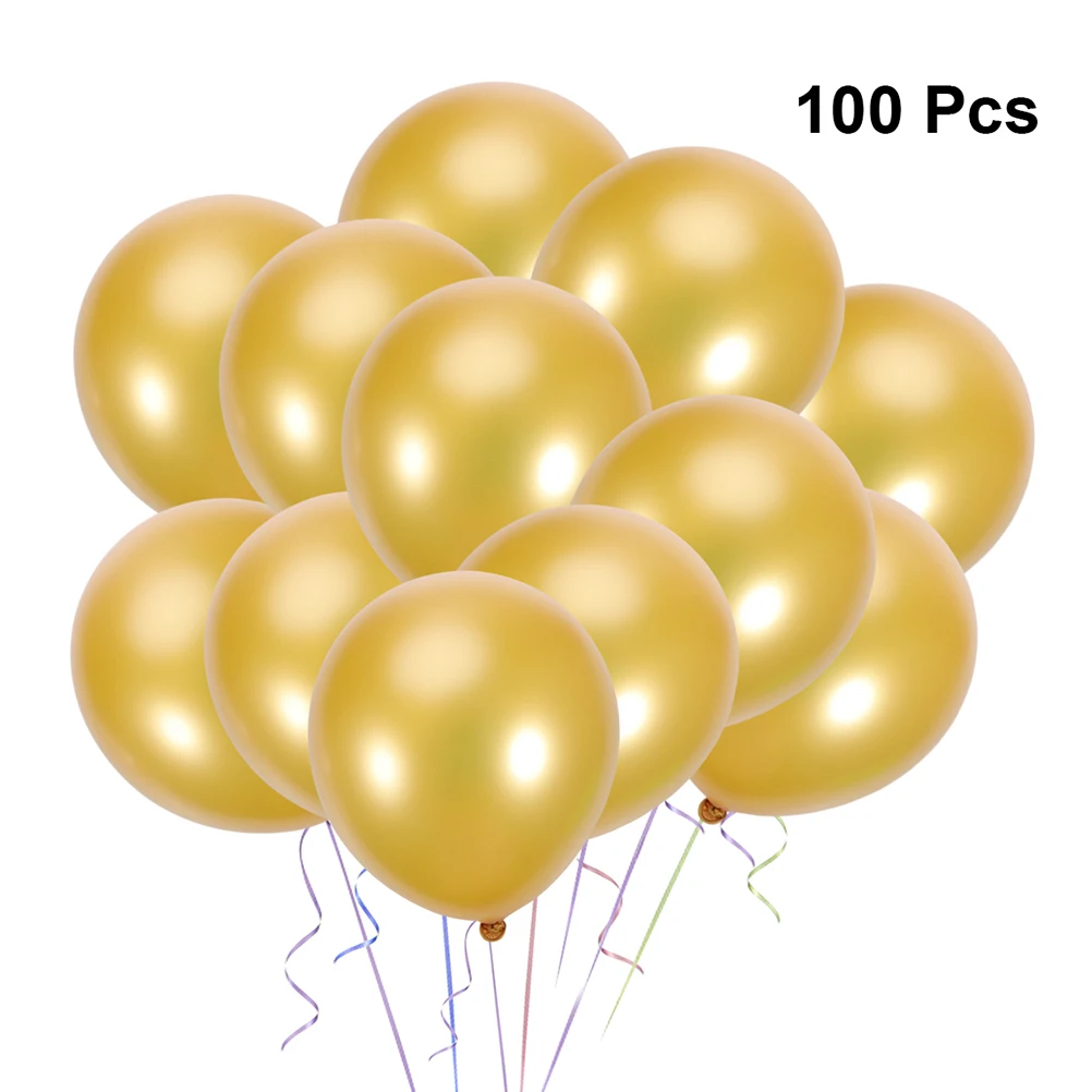 

100 Pcs 10 Inch Latex Balloons Premium Quality Safe Kids Helium Fill Birthday Party Decorations Round Balloons