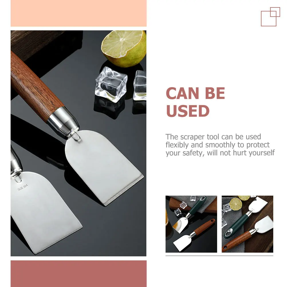 أداة مكشطة معجون الزيت من الفولاذ المقاوم للصدأ متعددة الأغراض لأرضيات المطبخ وطلاء جدران ومكشطة لإزالة البقع لبلاط الخشب والجدران الجافة #1