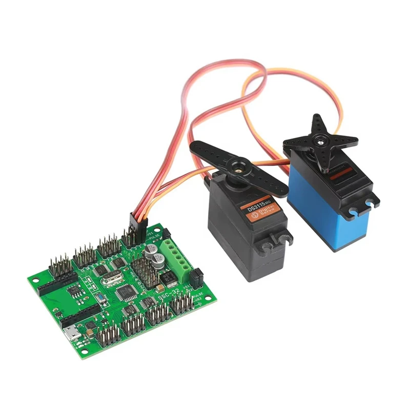 Servomoteur multicanal N11R-SSC32-V2.5, 32 canaux, avec Interface USB XBEE, compatible PC-MAC LINUX pour araignée Hexapod, Robots bipède