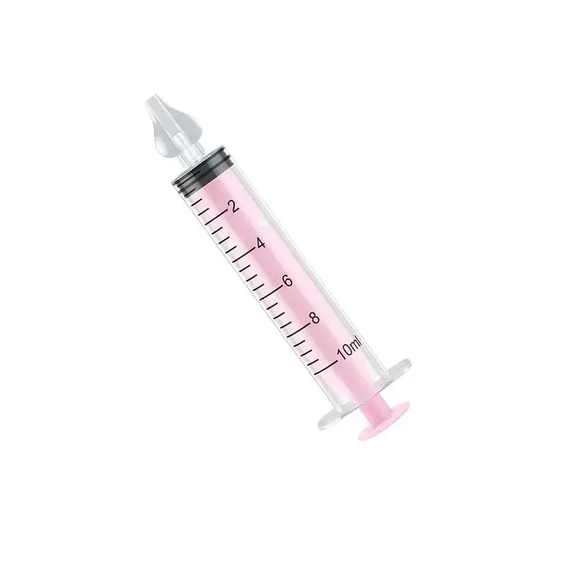 Seringa de Aspirador Nasal Bebê, Limpador Nariz, Rinite, Lavadora Nasal, Irrigador, Lavagem para Crianças, 10ml