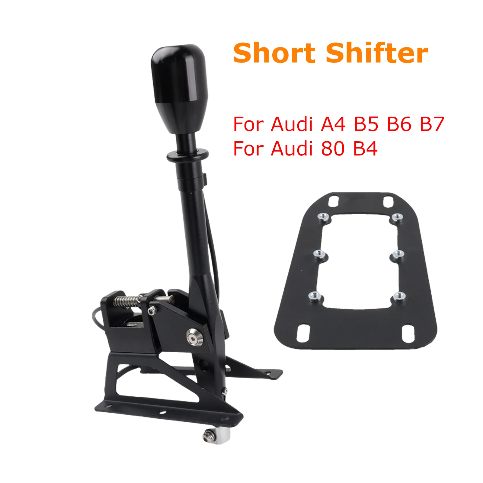 

Billet Gear Shifter Box Manual Short Shifter For Audi A4 B5 B6 B7 For Audi 80 B4 Quick Shifter Lever Reverse Lock-out Aluminum
