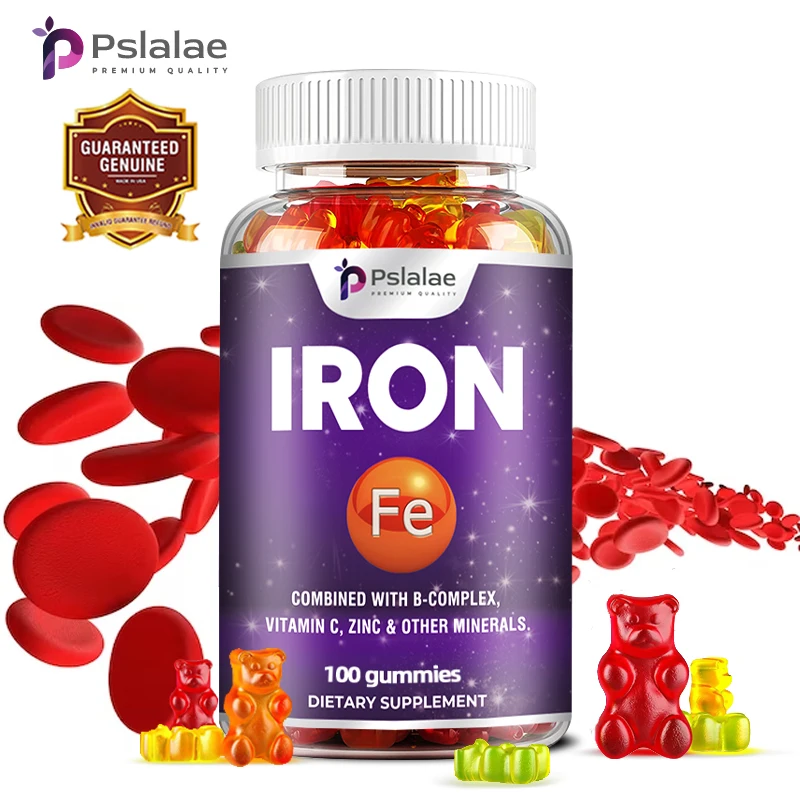 Iron Supplement - Promotes Red Blood Cell Production Contains Vitamins C, A, B and Zinc