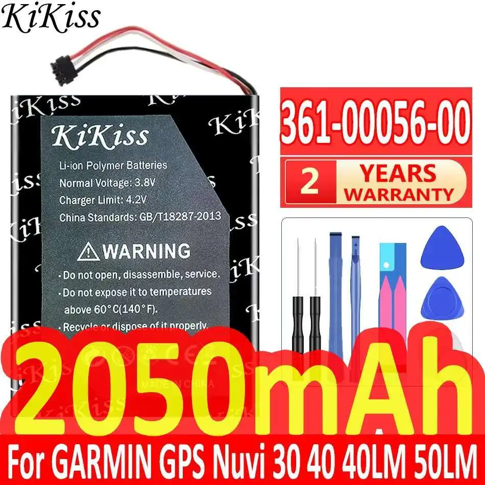 361-00056-00 2050 мАч для Garmin Gps Nuvi 30 40 40LM 50LM 50 Быстрая зарядка Хорошая низкотемпературная батарея для часов