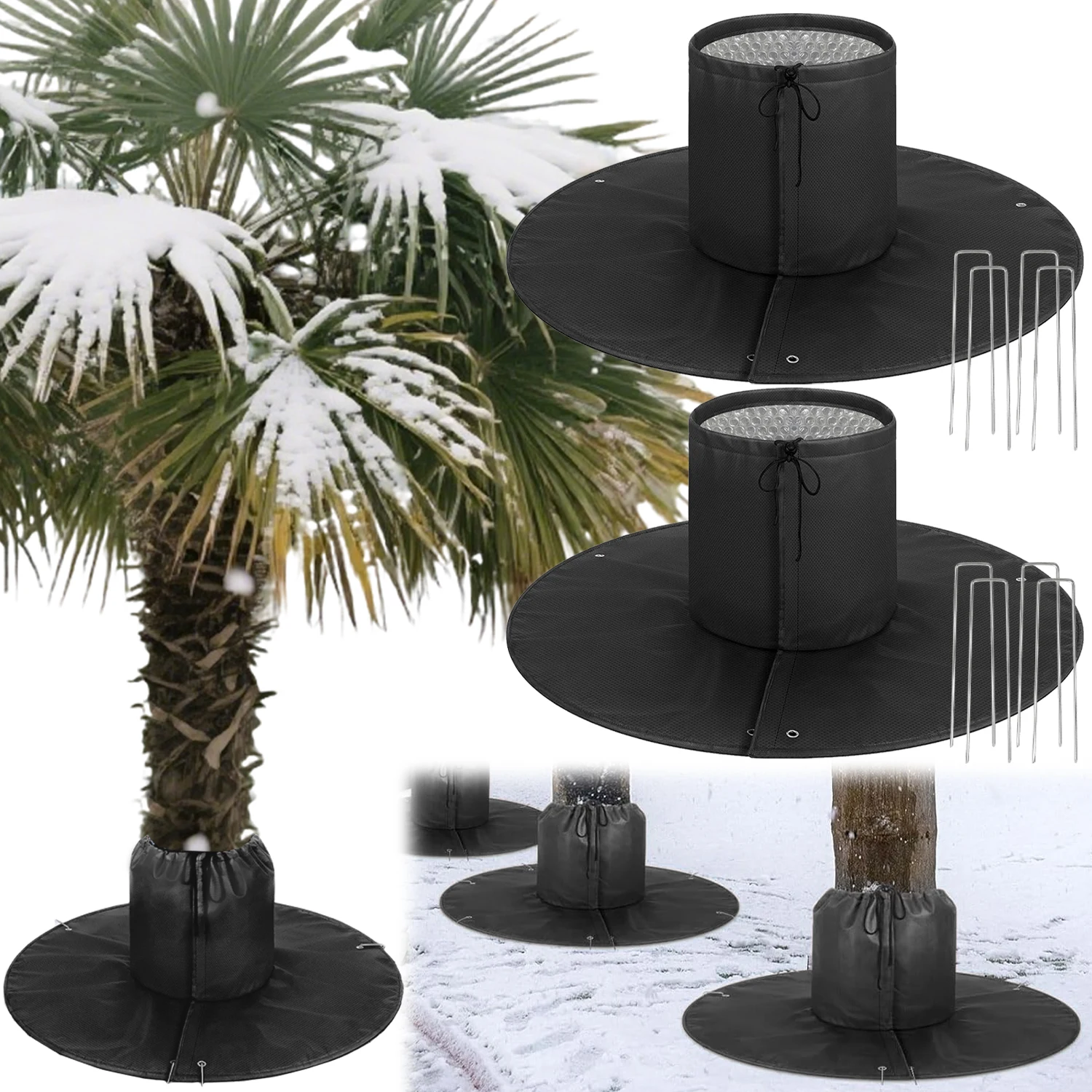 

Защитные чехлы для корней пальмы, замораживающие с гвоздями, теплые зимние морозные чехлы для улицы, инструменты для защиты растений в холодную погоду