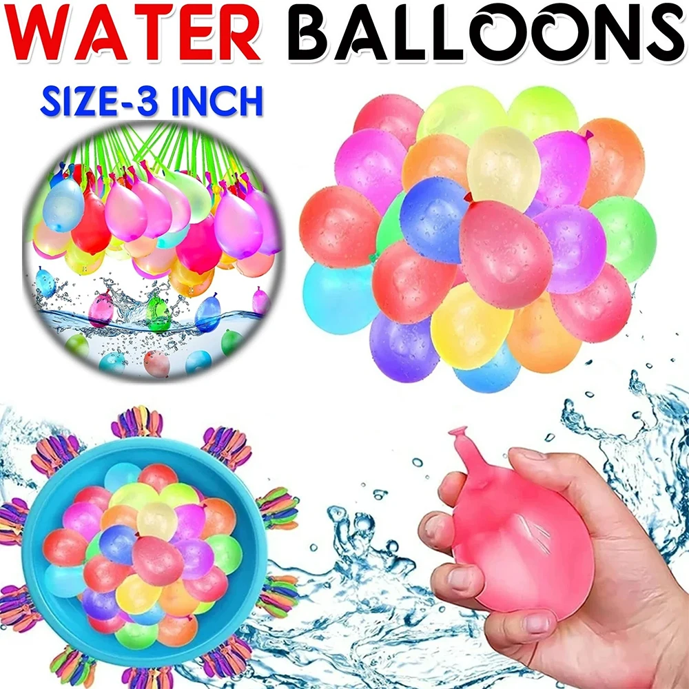 

111 шт./пакет, набор воздушных шаров с водой, набор воздушных шаров с быстрым наполнением, бомбы с водяными шариками для лета, вечеринки, уличные водные игрушки для бассейна
