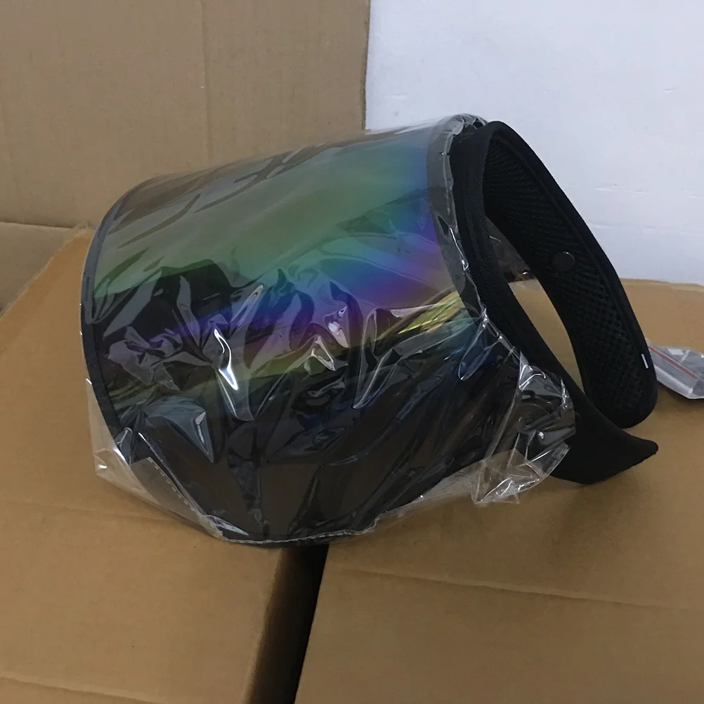 PVC Anti-UV Sun Visor Adjustable Sports Sun Hat for Travel Exercises(Multicolor)