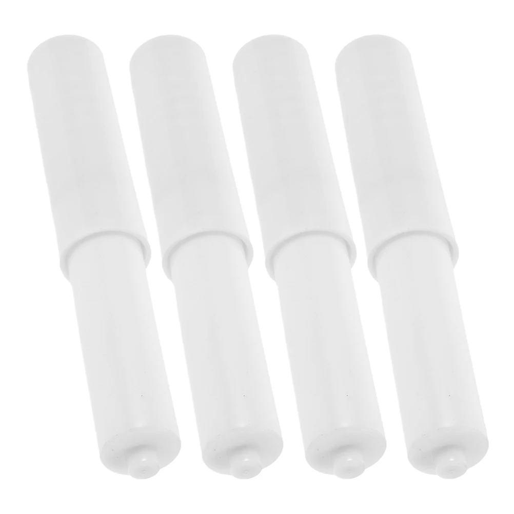 

4pcs Black Adjustable Spring Rod Center Spindle Tissue Holder Paper Roll Core Bathroom Accessories Spacesaving Solution Easy