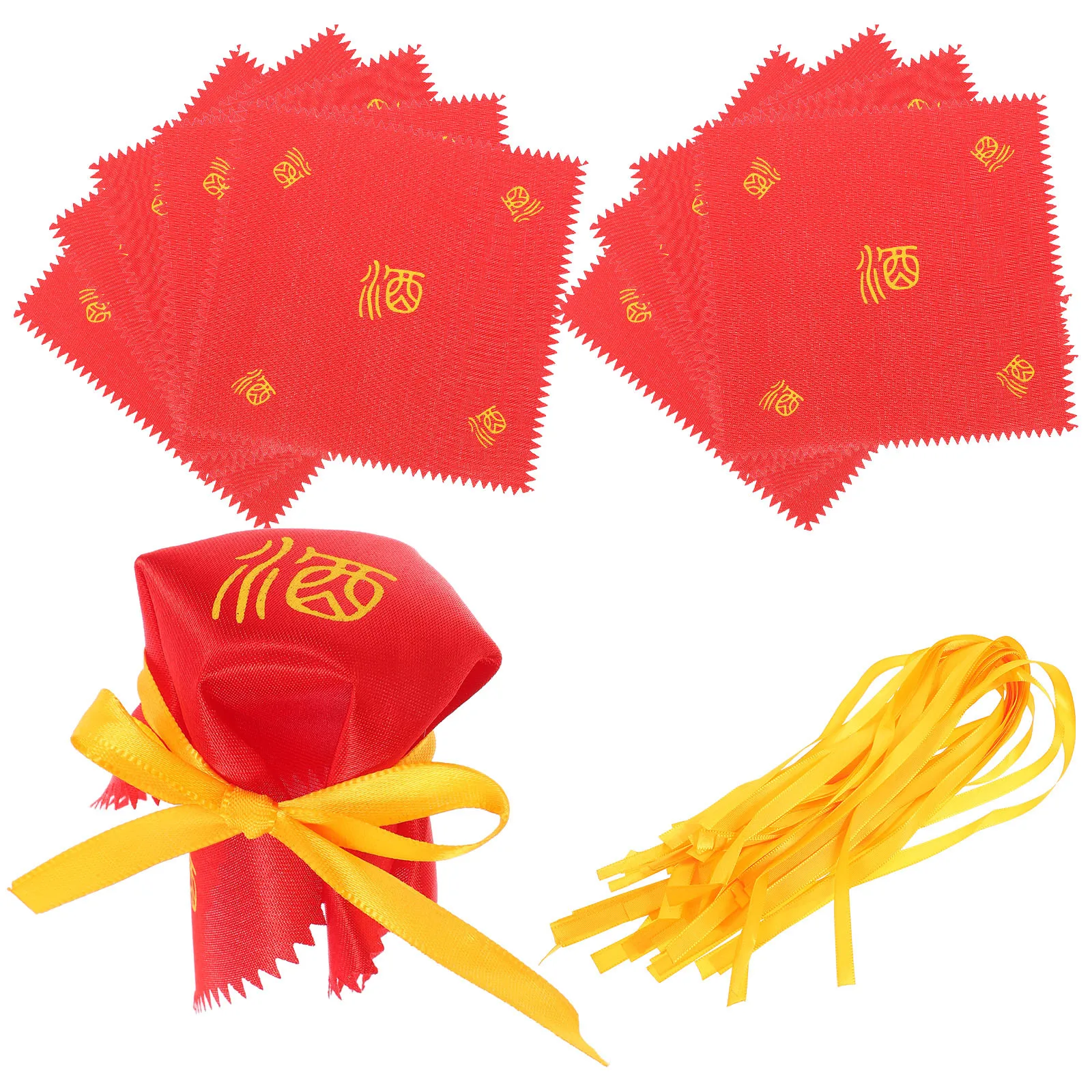 

Alipis 30pcs Wine Jar Cloth Covers Fabric Lids for Alcohol Container Sealing Vintage Style Packaging Decoration