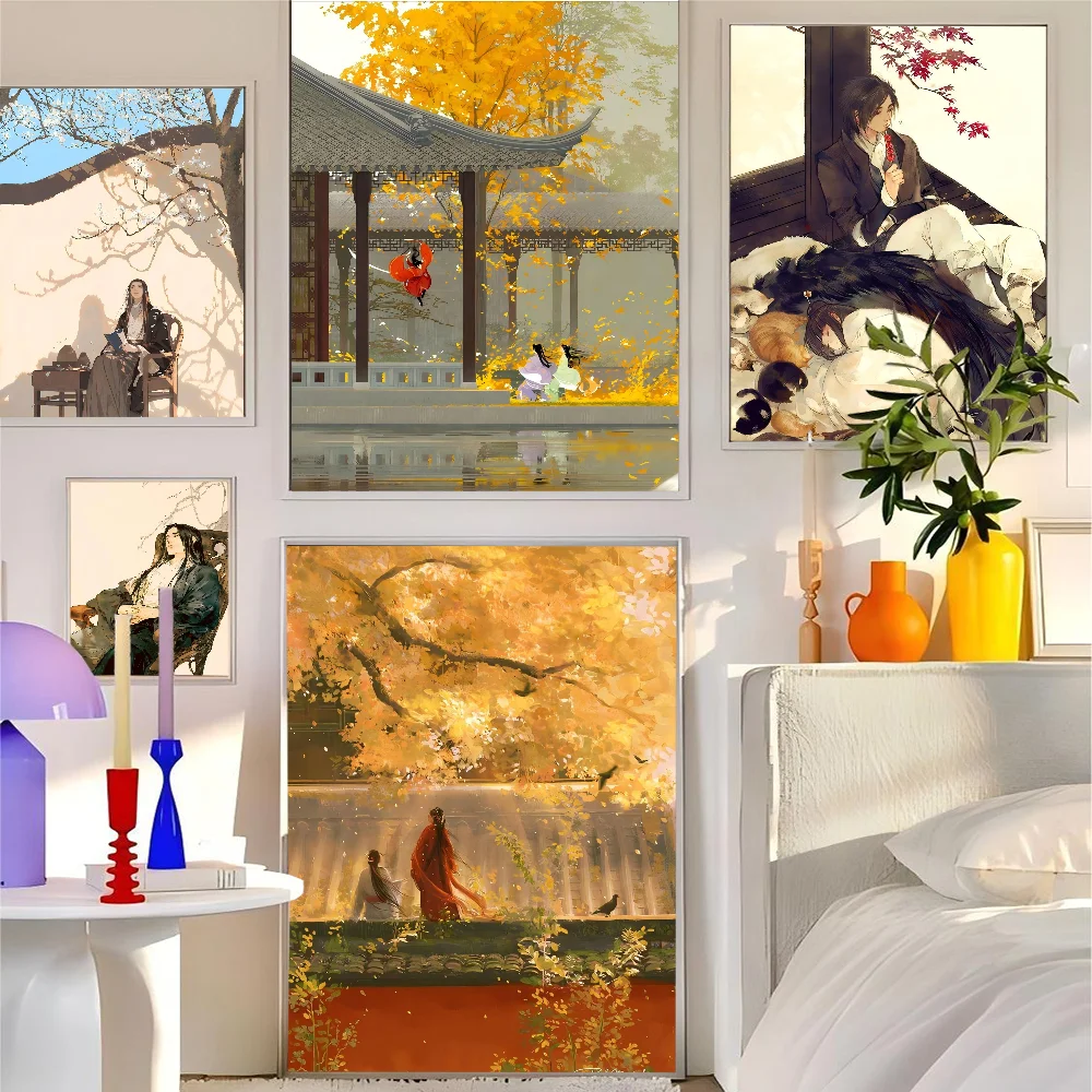 1 قطعة منعش الخريف الطقس المشارك HD الملصقات غرفة المنزل مقهى ديكور الفن طلاء جدران الصورة
