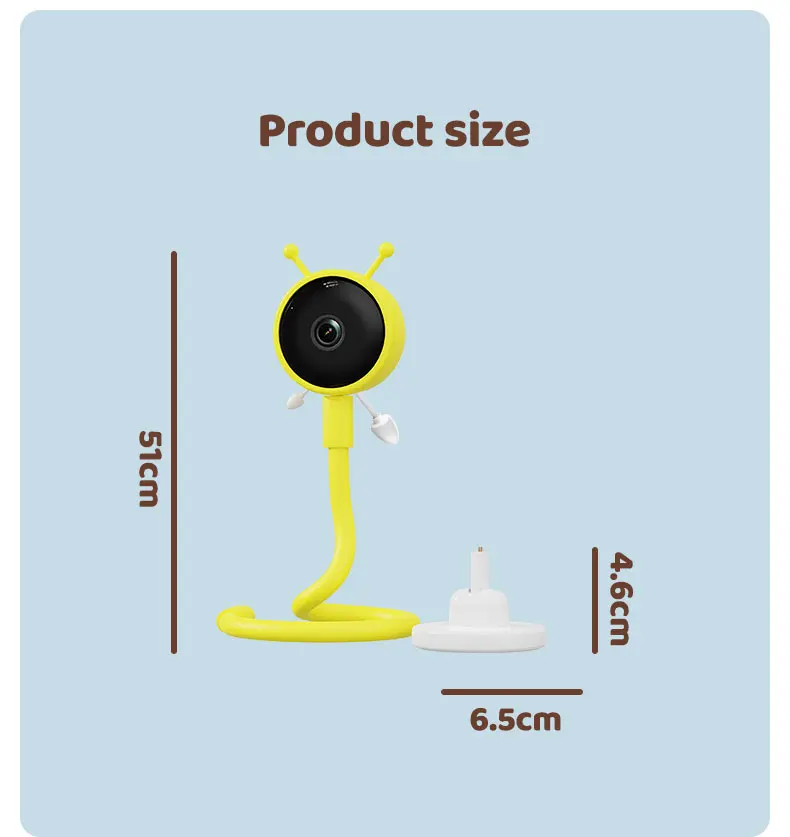 C11 Smart Baby Care Device Mobile Phone APP Remote Control Photo Taking Video Recording Monitoring Music Playing 2 Million HD