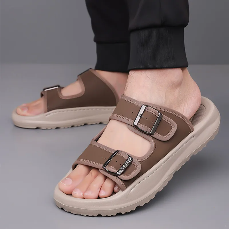 

Men Slippers Summer Breathable 2026 Slides Sandals EVA Soft-sole Men Outdoor Walking Beach Shoes Big Size 48 49