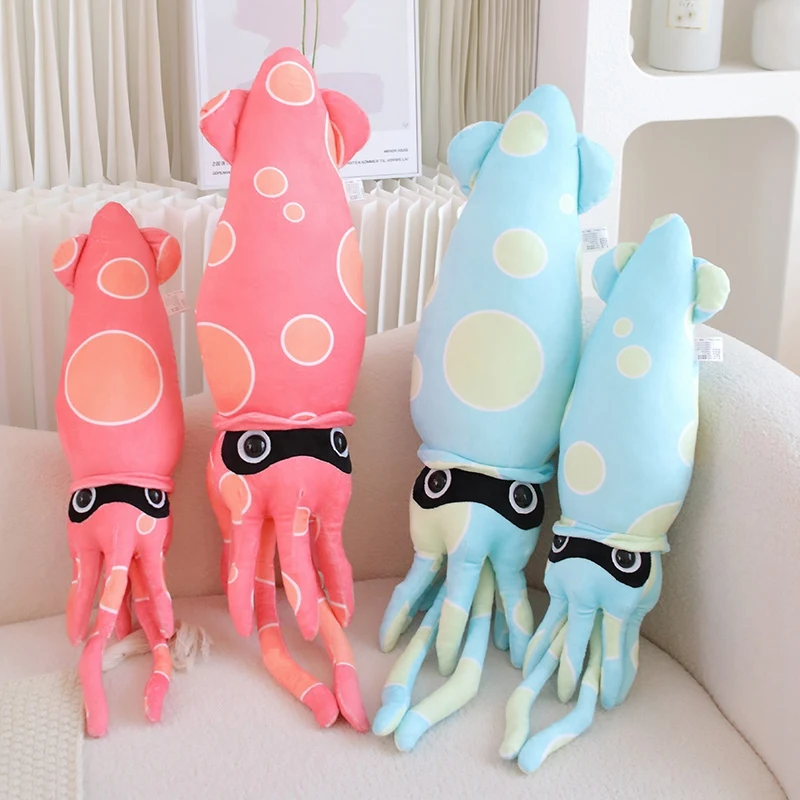 Big Size Lifelike Cute Squid Plush Toy Stuffed Sea Animal Cuttlefish Pillow Simulation Soft Octopus Doll Boy Toys for Child Gift