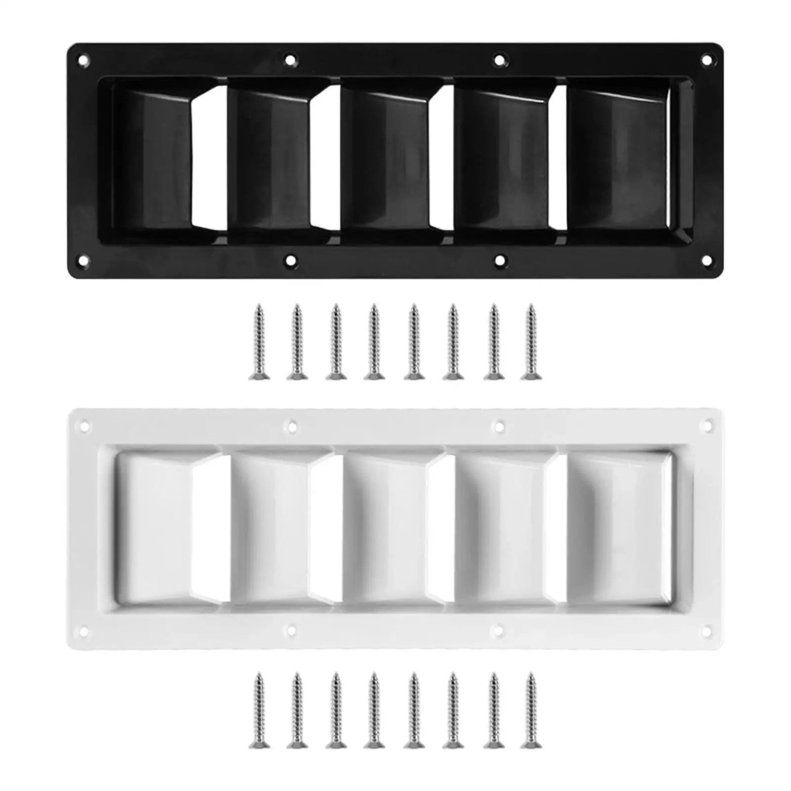 

RV Air Vent Louver Motorhome Cooling Vent Panel Weatherproof Ventilation Accessory Louvered Exhaust for RV Replacements
