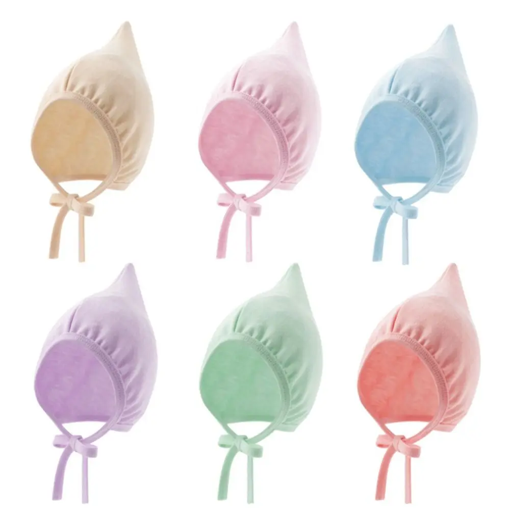 

Новая милая детская шапка, удобная дышащая веревка с завязками, защитная шапка для ушей, регулируемые весенне-осенние шапки эльфа для ребенка